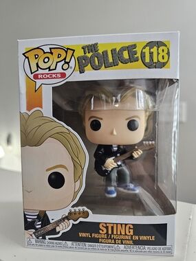 Funko Pop! Rocks Sting Vinyl Figure (Black Jacket) - The Police #118